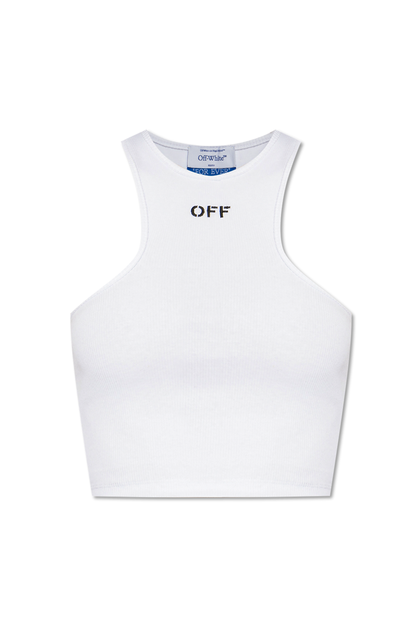 オフホワイト OFF-WHITE  BASIC TOP Biały Top z logo Off-White - Vitkac Polska